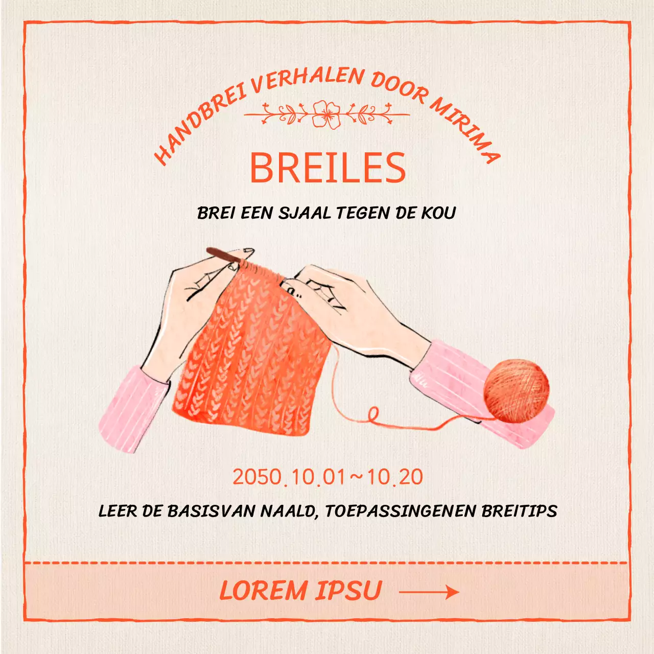 Oranje Handtekening Instagram-feed