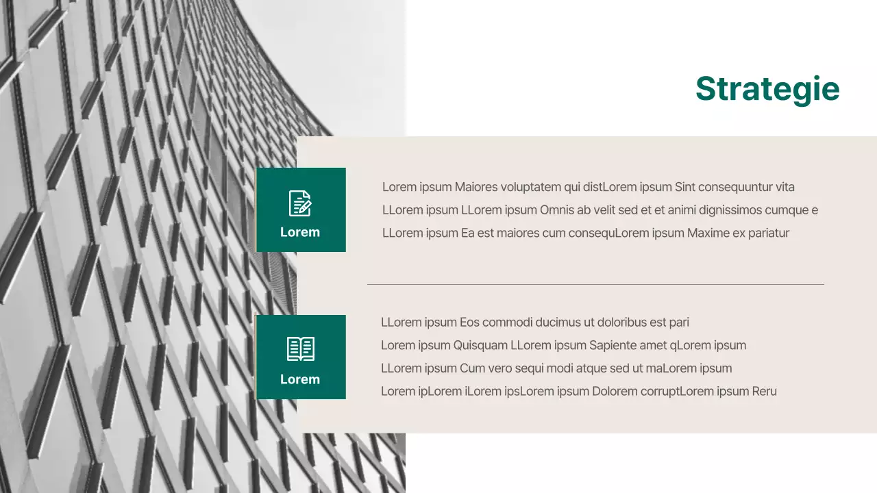 Een modern analyseverslag van het toelatingsadvies in groen en beige
