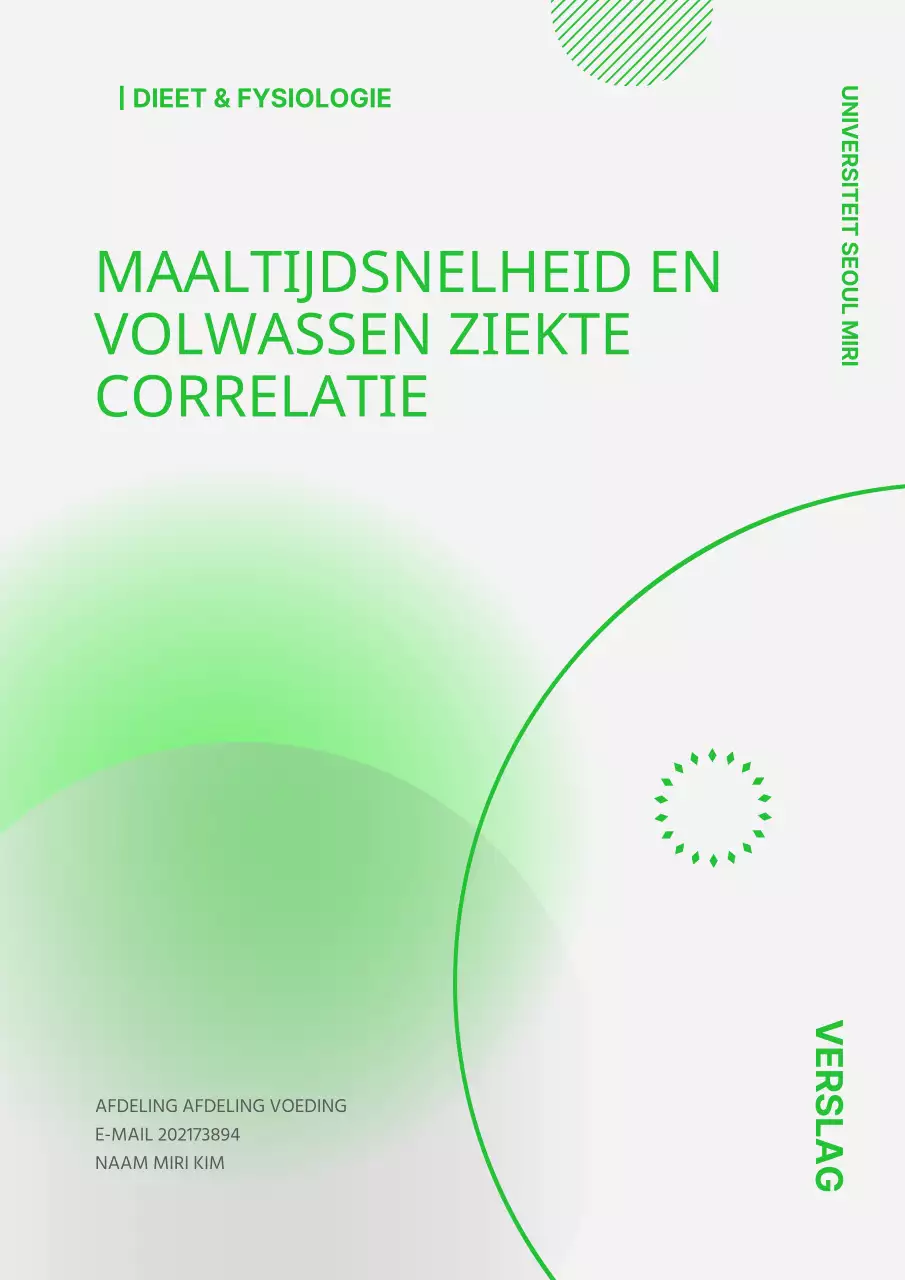 Geometrieverslag omslag in lichtgroene kleur