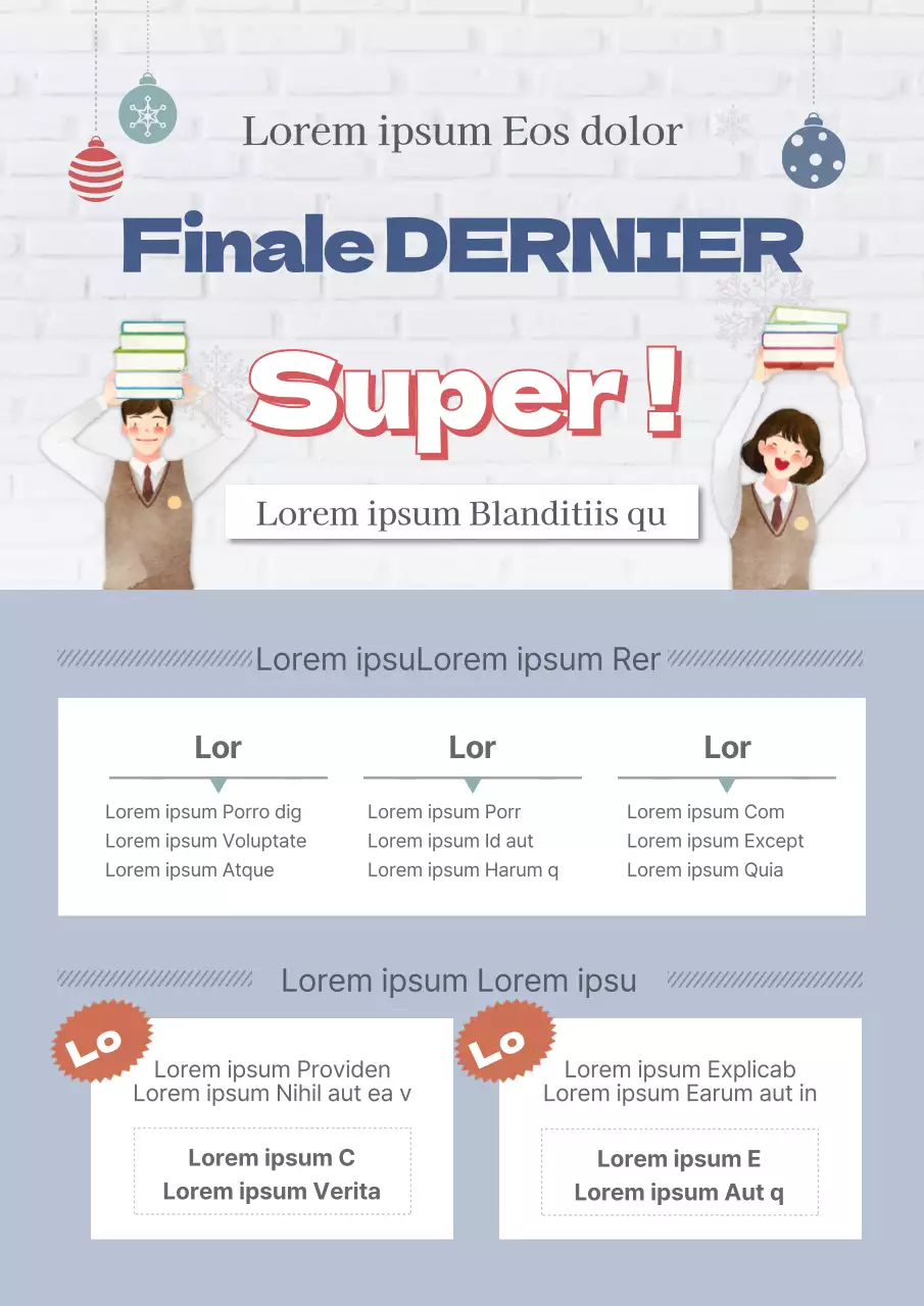 Un dernier effort pour la première place