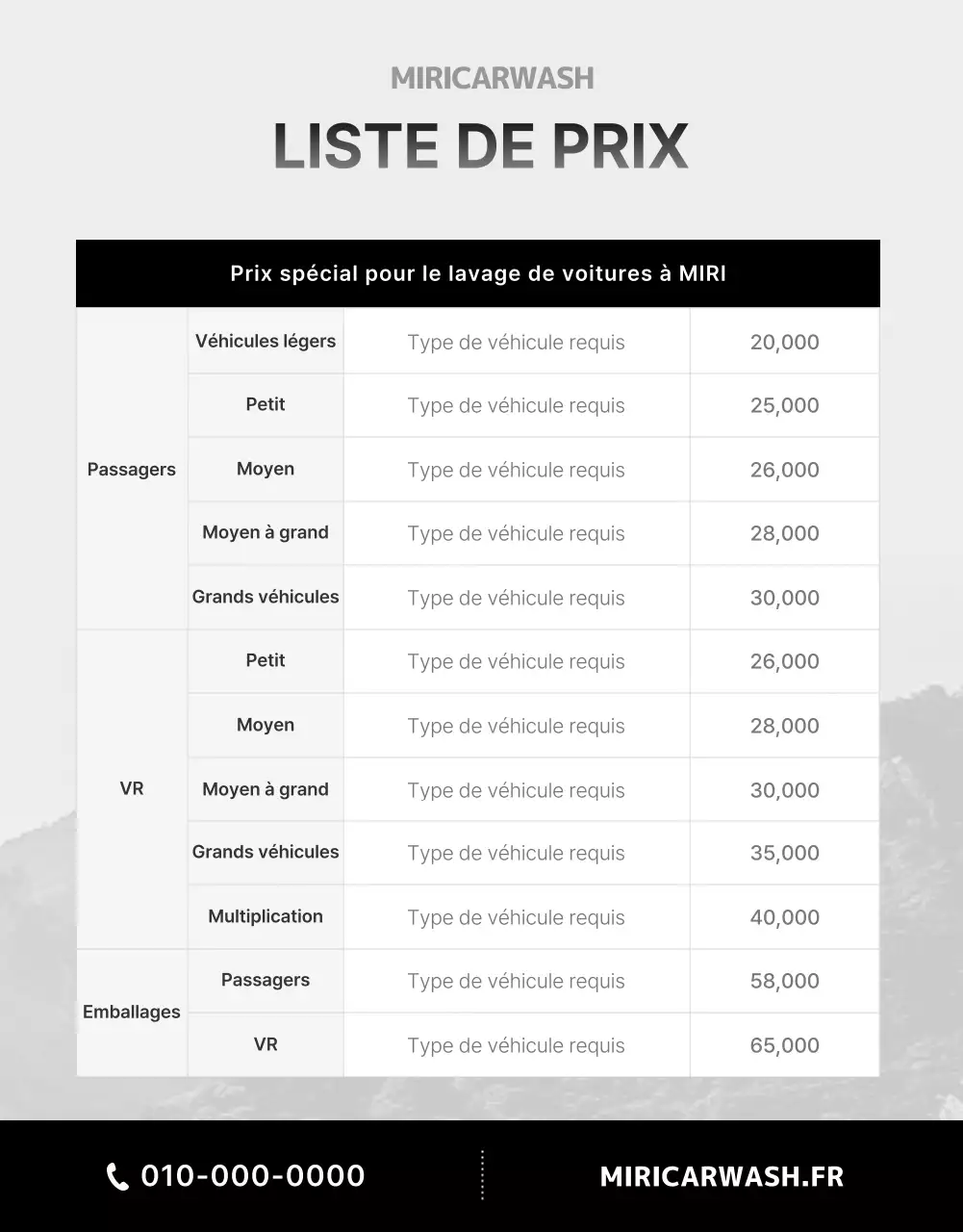 Lavage à la main de voitures blanches et noires