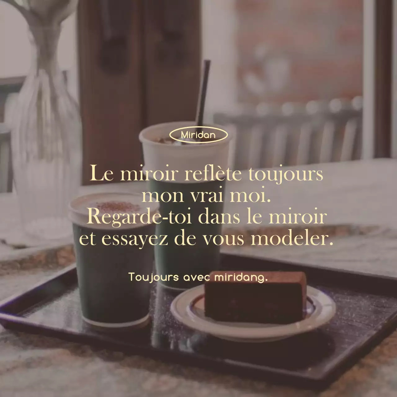 Combinaison émotionnelle et simple de photos et de textes de cafés pour les marchandises et les promotions de cafés
