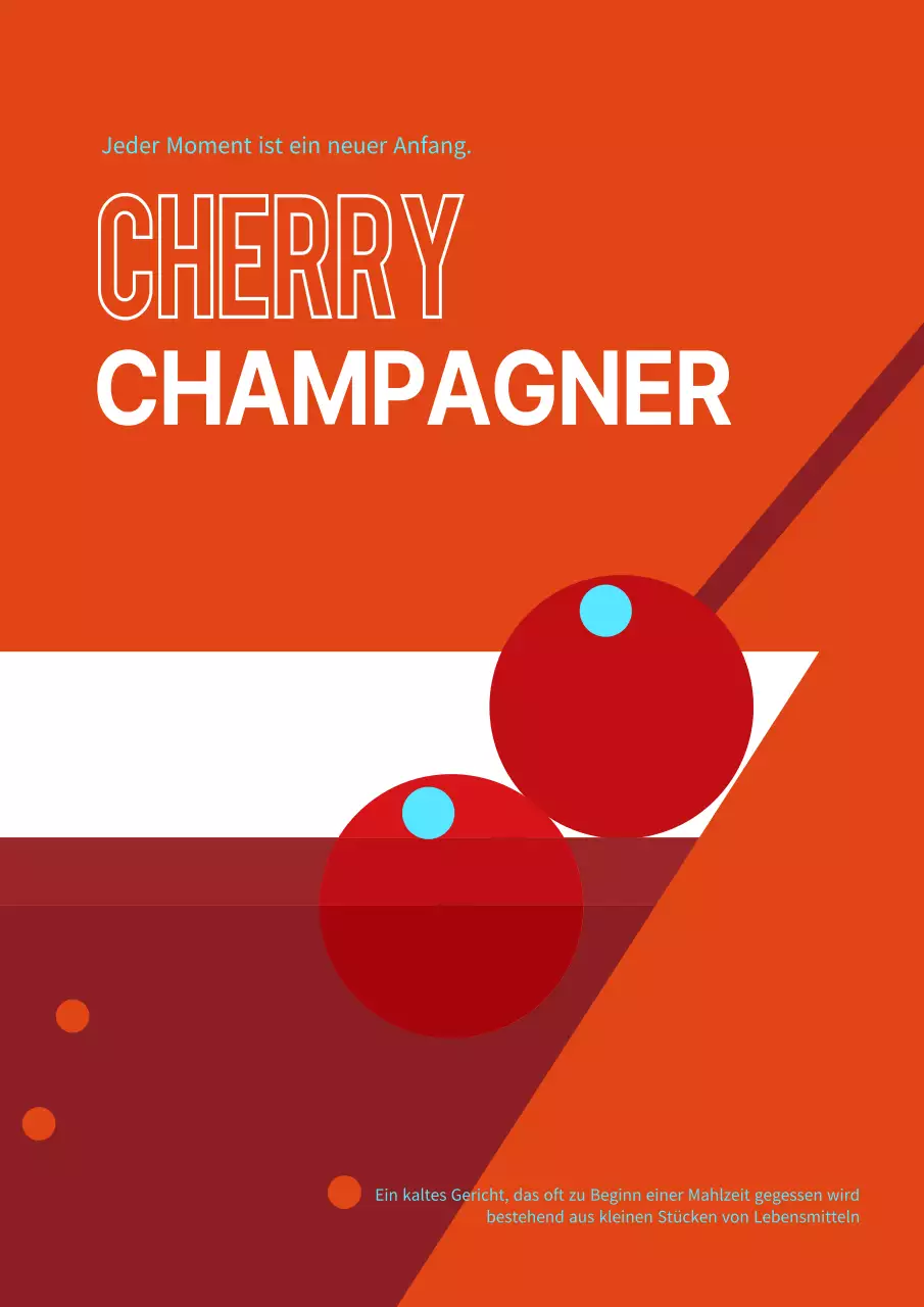 Einfaches und modernes Pop-Poster im Bauhaus-Stil in roten und weißen Farben