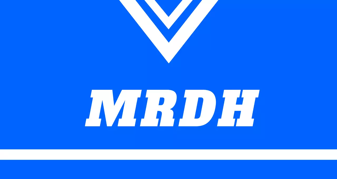 Balsa de l'uniforme d'un magasin de sport avec logo blanc sur fond bleu