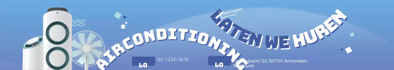 Laten we een airconditioner huren