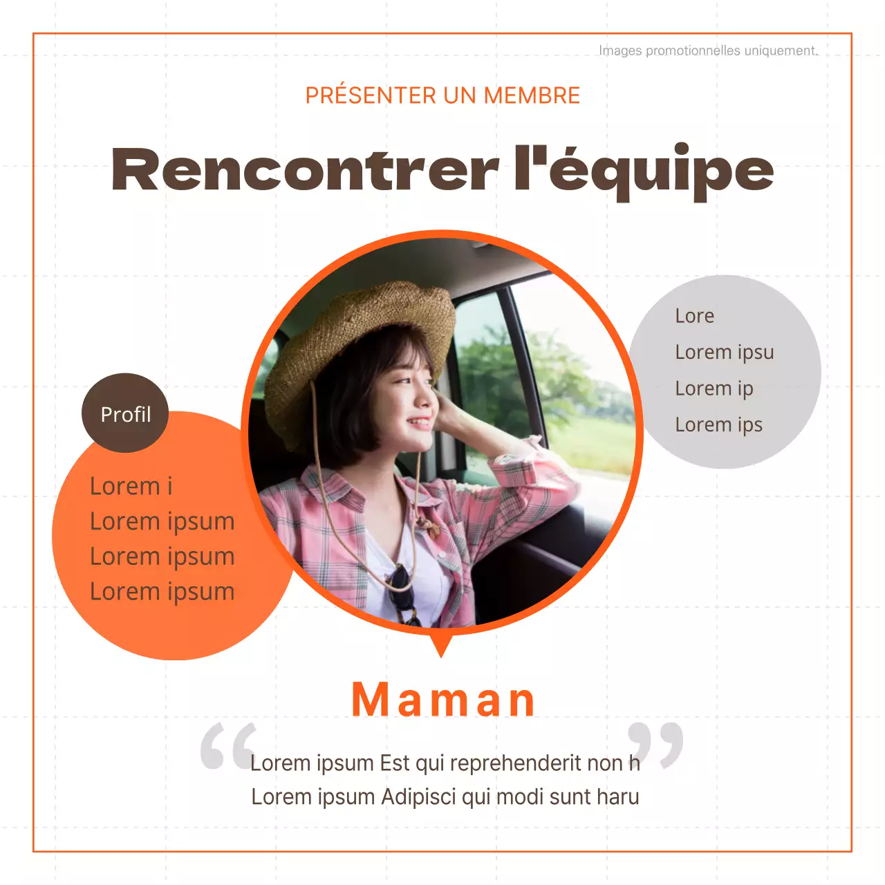 Le guide du voyageur minimaliste en orange et bleu