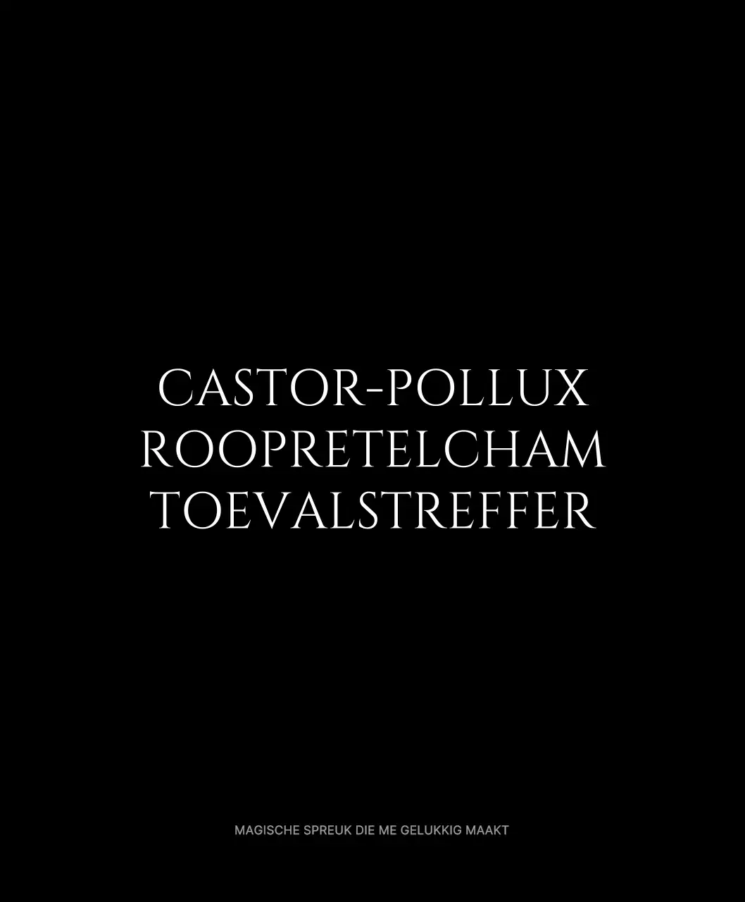 Eenvoudige tekststijl met zwart-witte geluksspreuken