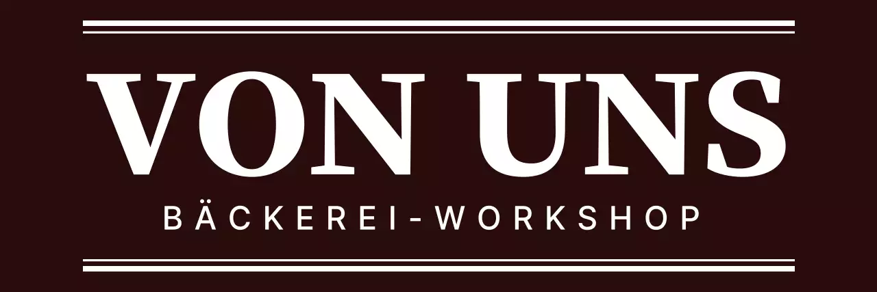 Einfaches modernes Textlogo in Braun und Weiß für Bäckereipersonal