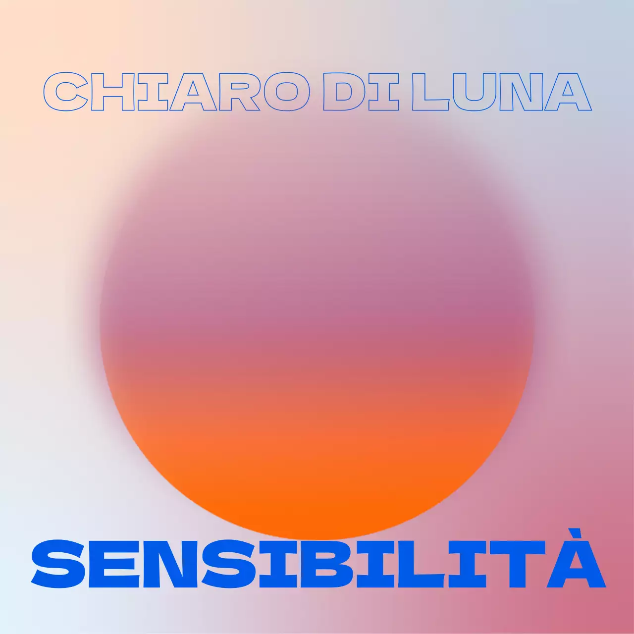 Un post sulla copertina dell'album con un tocco di arancione e blu