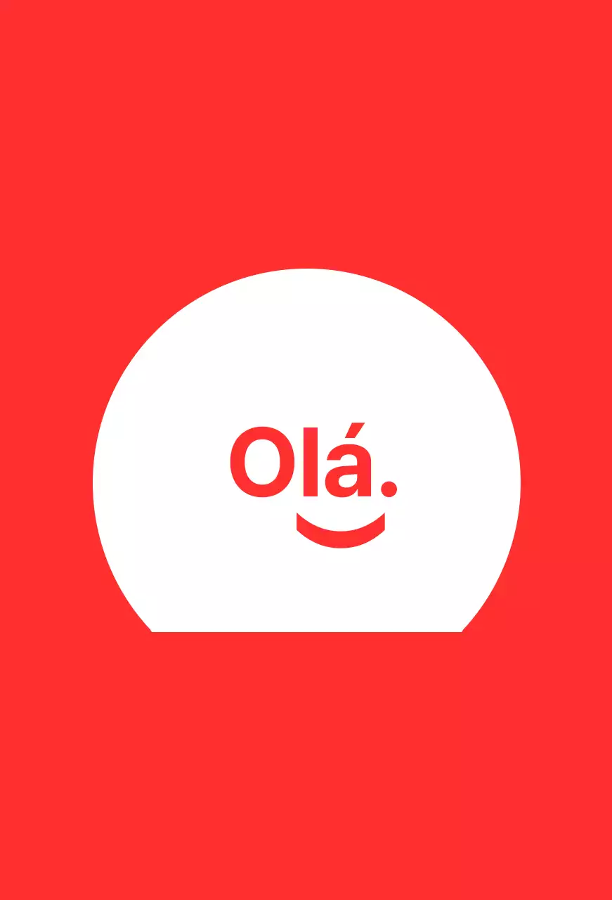 Olá smiley fundo vermelho baldt