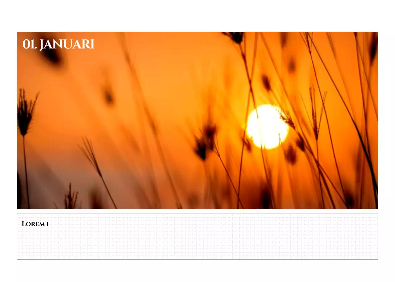 Eenvoudige stijl muurkalender met zwart-wit emotionele reisfotografie concept