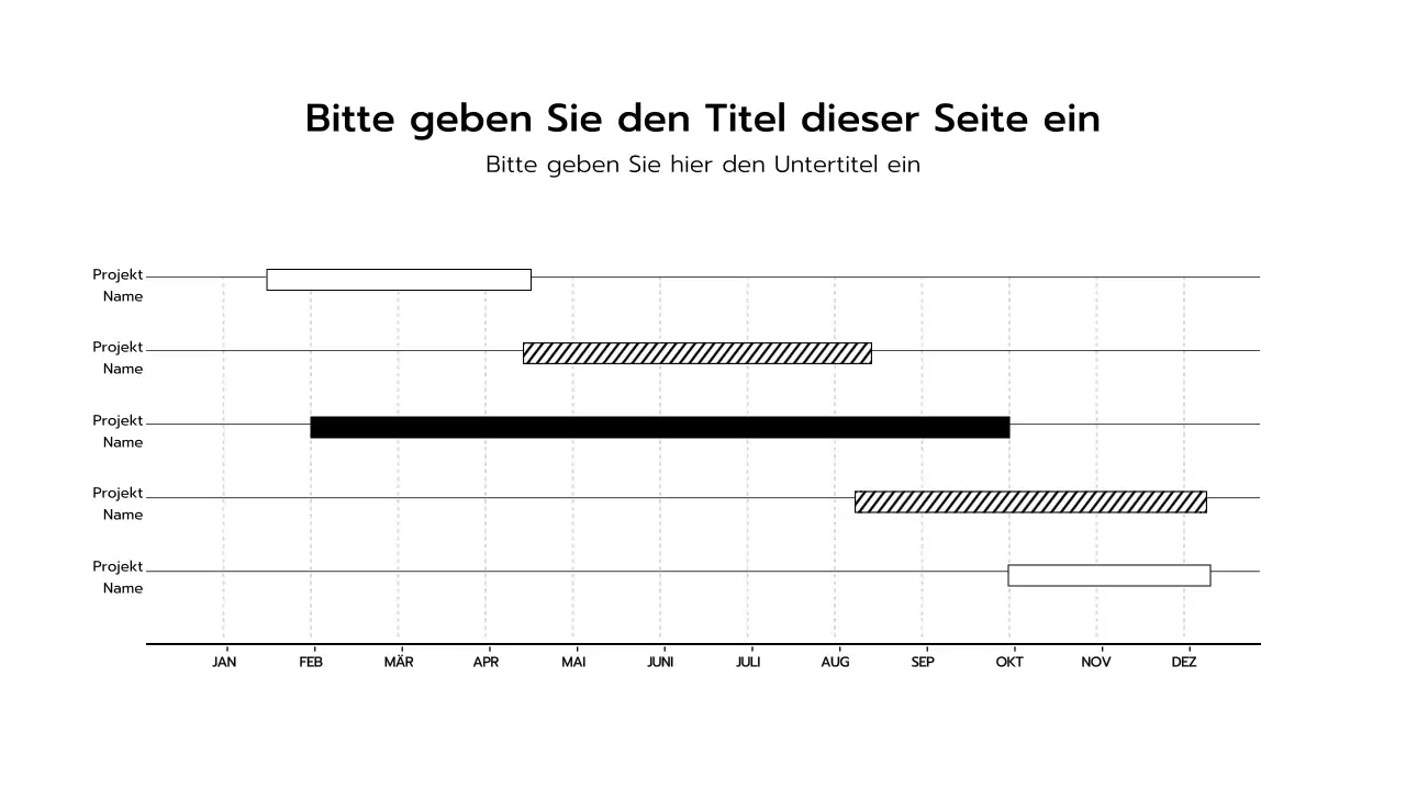 Schwarz-Weiß-Präsentationen