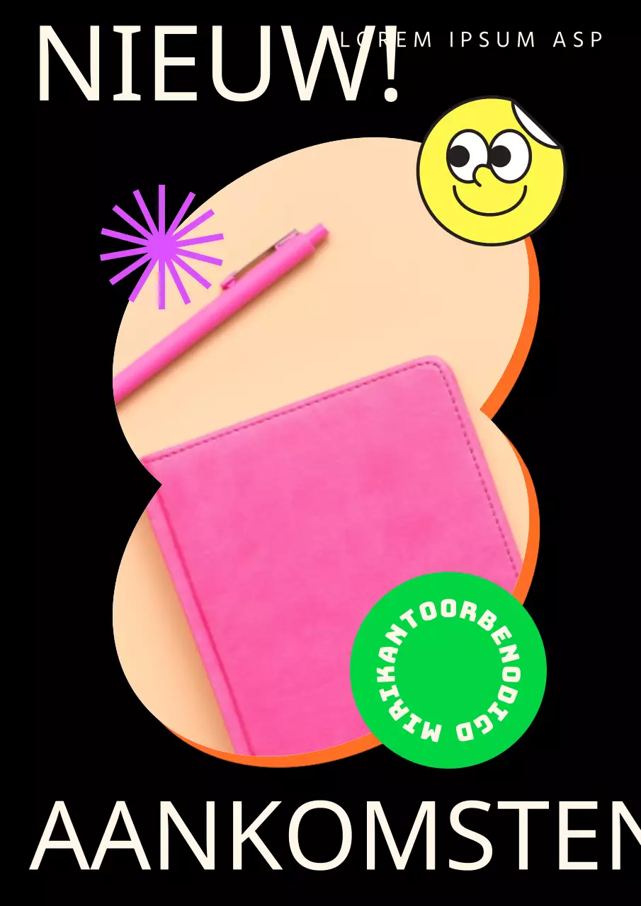 Levendige sticker fotoposter