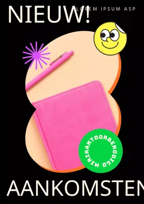 Levendige sticker fotoposter