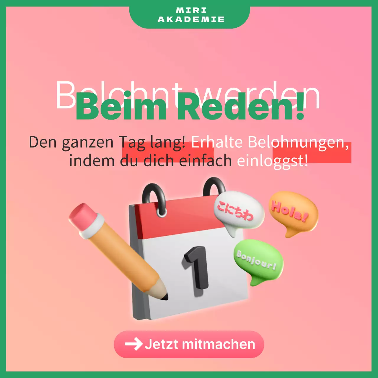 Lernveranstaltungen in Rosa