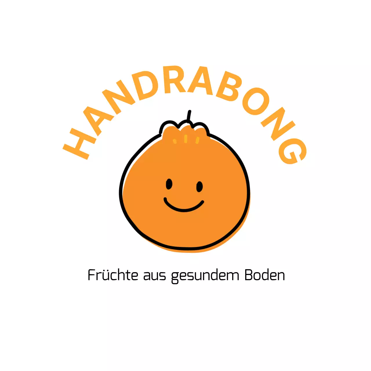 Werbedesign mit einer niedlichen und knuddeligen Illustration der lokalen Spezialität Hallabong