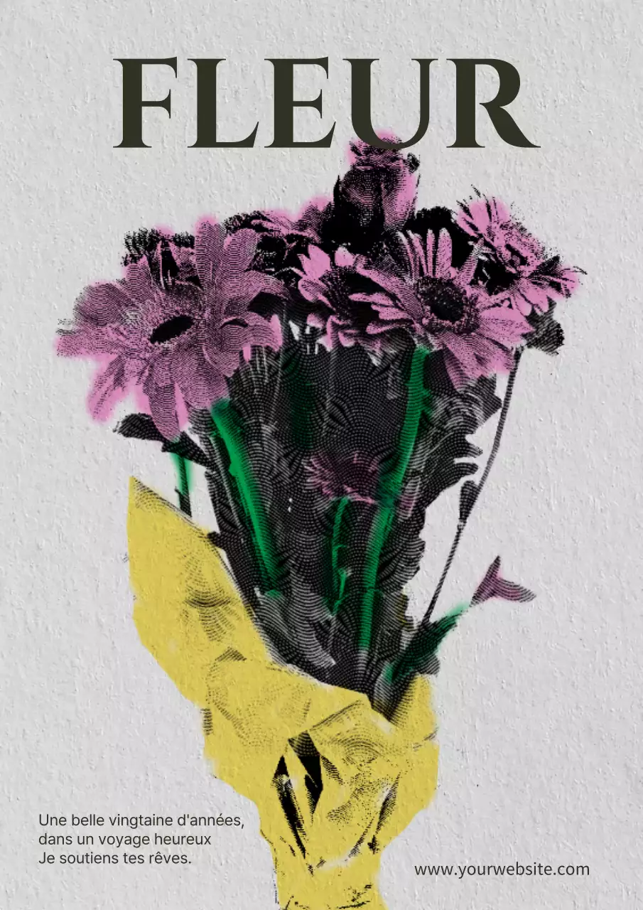 Un bouquet vintage rose et beige pour célébrer le passage à l'âge adulte