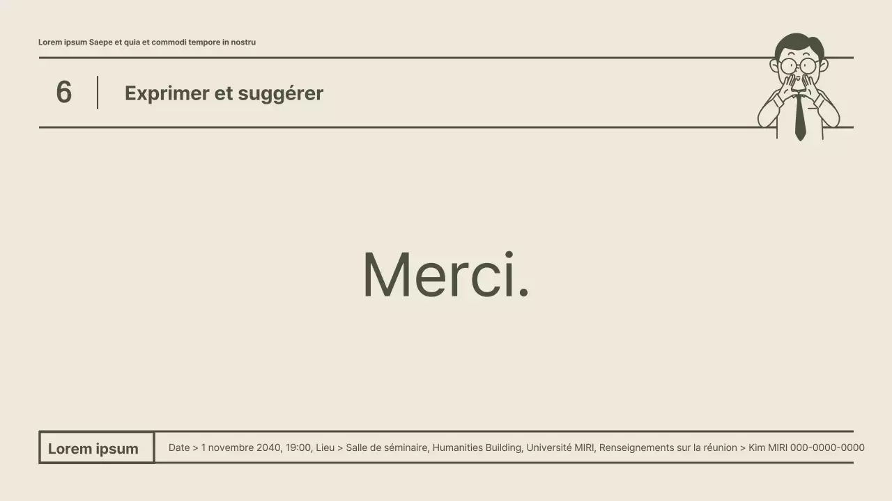 Une réunion ordinaire du conseil des élèves en kaki et dans un style épuré