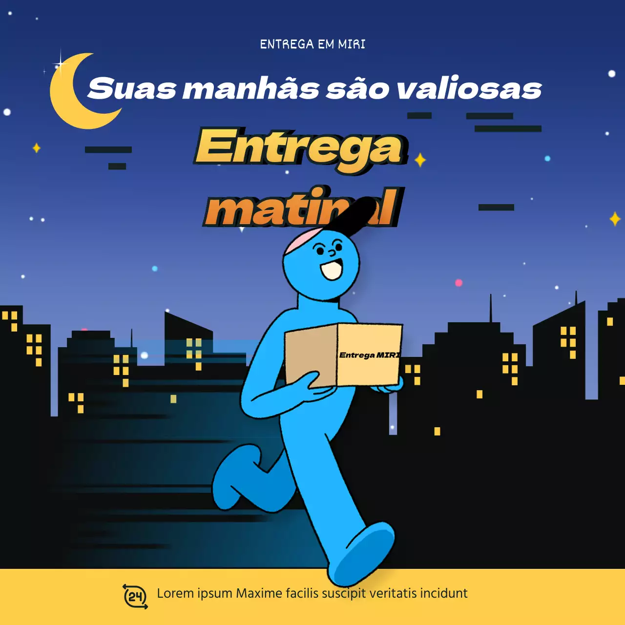 A Blue Cat promove o seu bonito serviço de entregas matinais