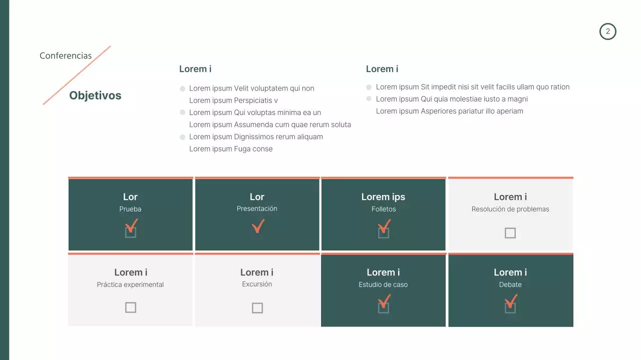 Plan de estudios verde-naranja
