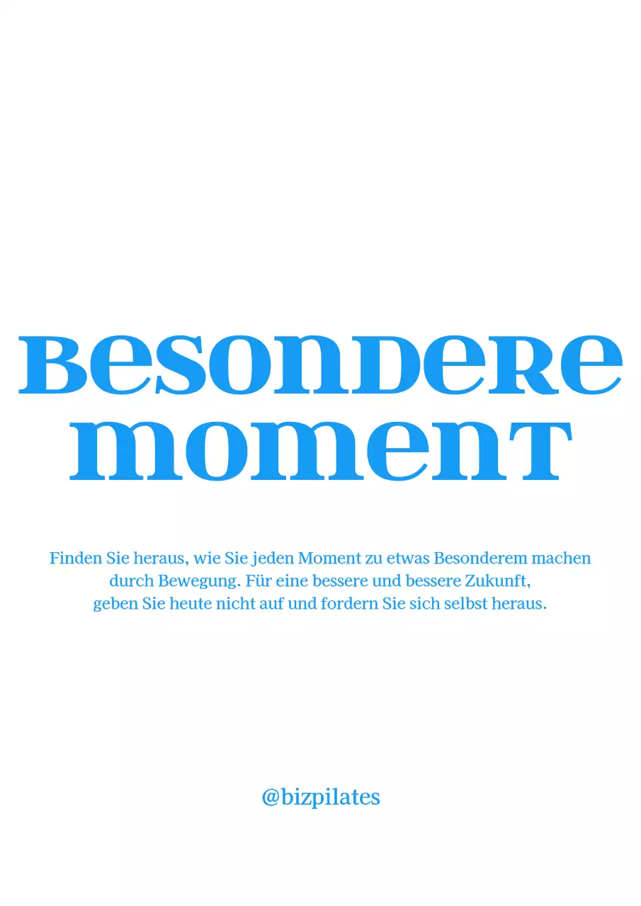 Einfacher, moderner Text in frischem Hellblau Kombinationsstil für Pilates-Werbeartikel und -Promotions.
