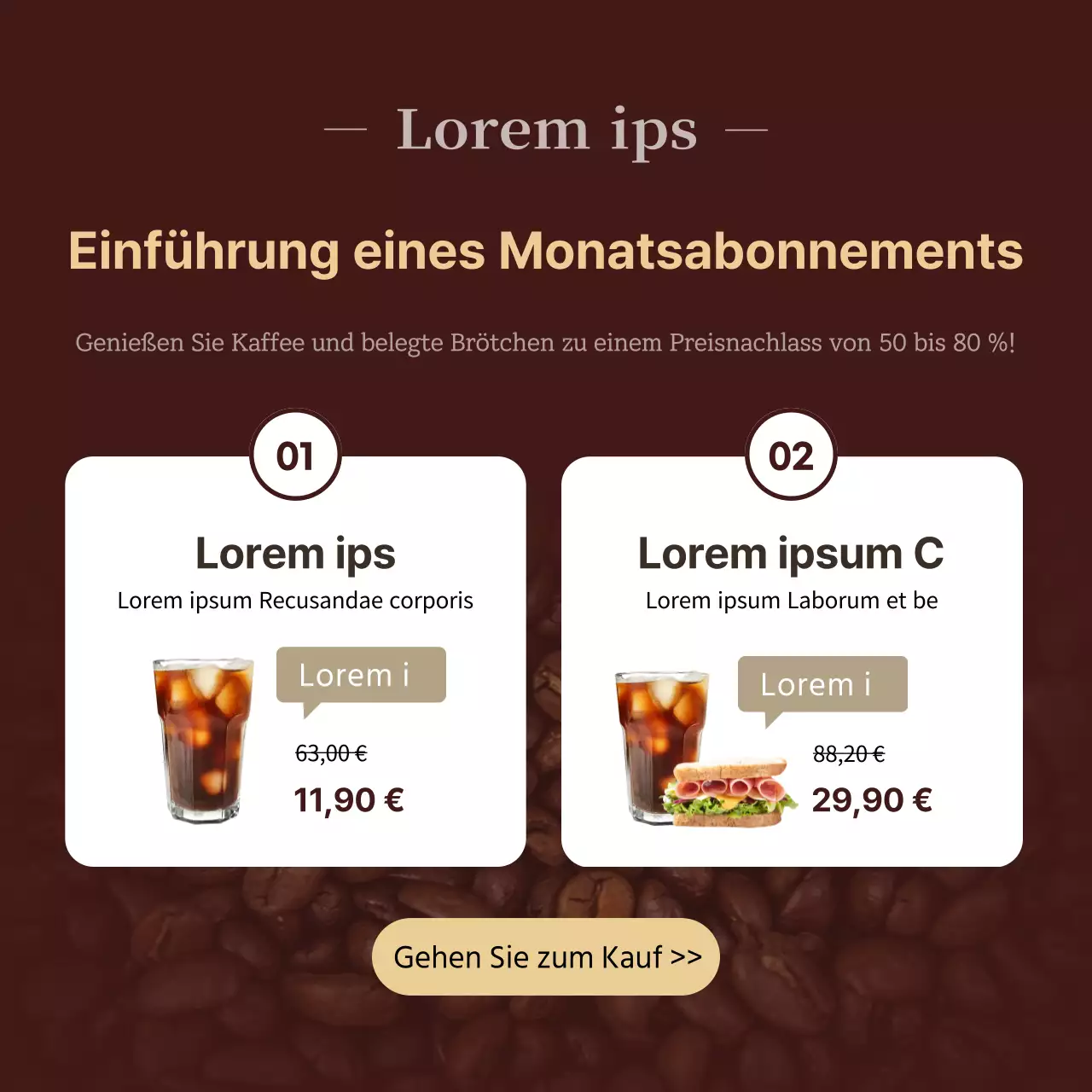 Einführung des monatlichen Abonnementdienstes von Braunton's Miri Cafe und Förderung des Kaffee-Abonnementdienstes für Morgensets
