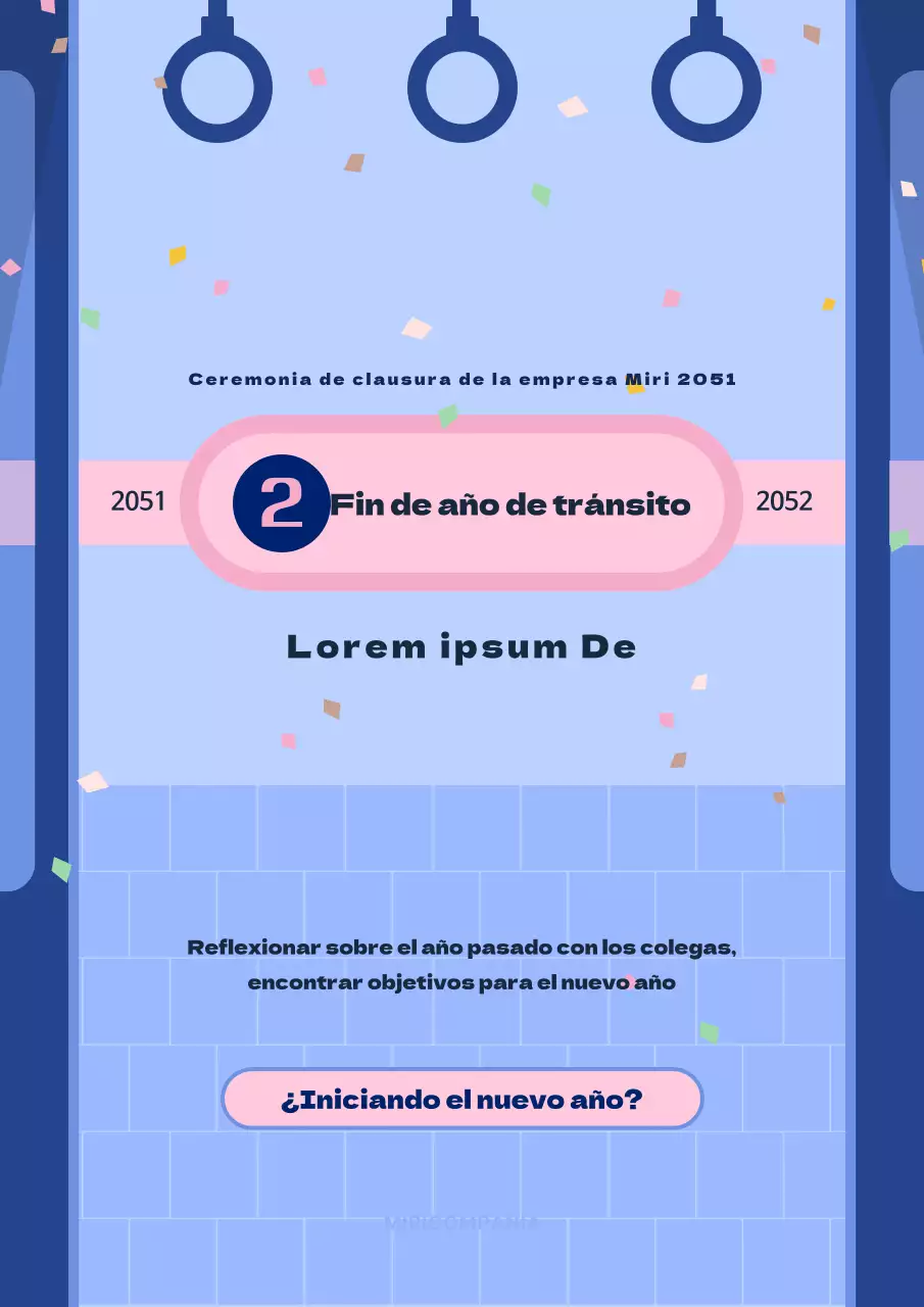 Ceremonia de clausura del concepto de traslado en metro azul y rosa