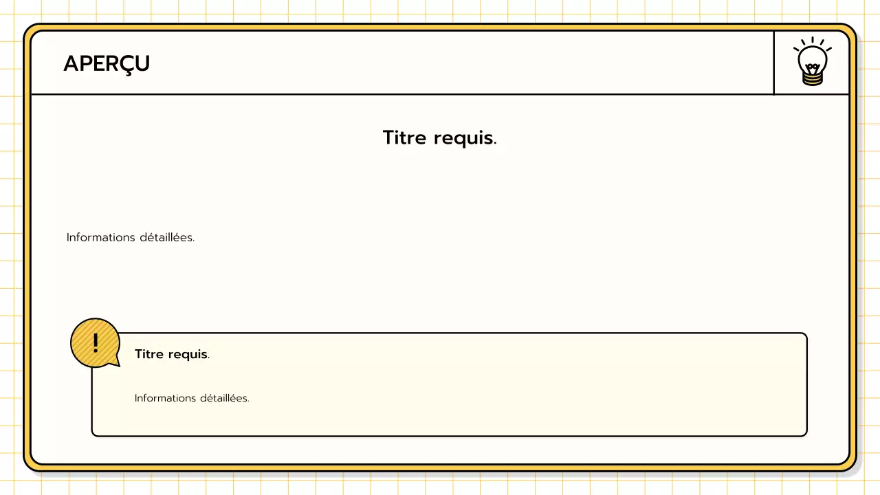 Un kit de présentation de base en jaune, vert lime et bleu