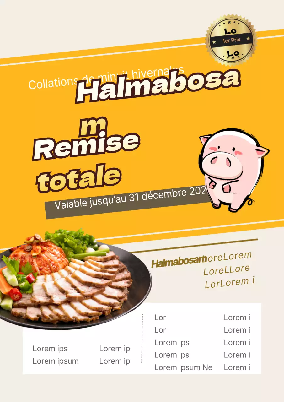 Annoncez une réduction sur votre menu karaage