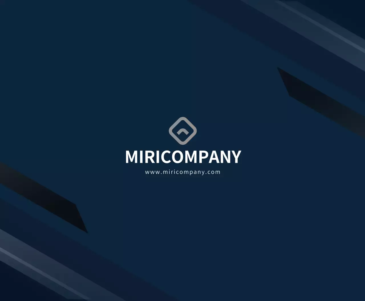 Conceito simples com um padrão geométrico azul-marinho e branco para um produto da empresa