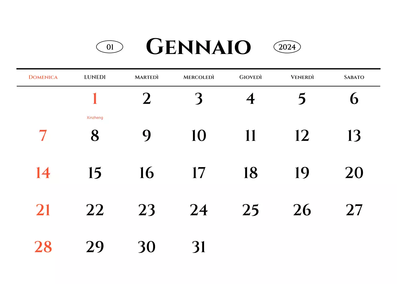 Calendario da parete in stile semplice con concetto di fotografia di viaggio emozionale in bianco e nero
