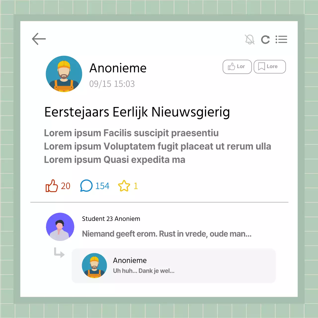 Mint en wit gag college student B-grade code in mint en wit @mintygreen