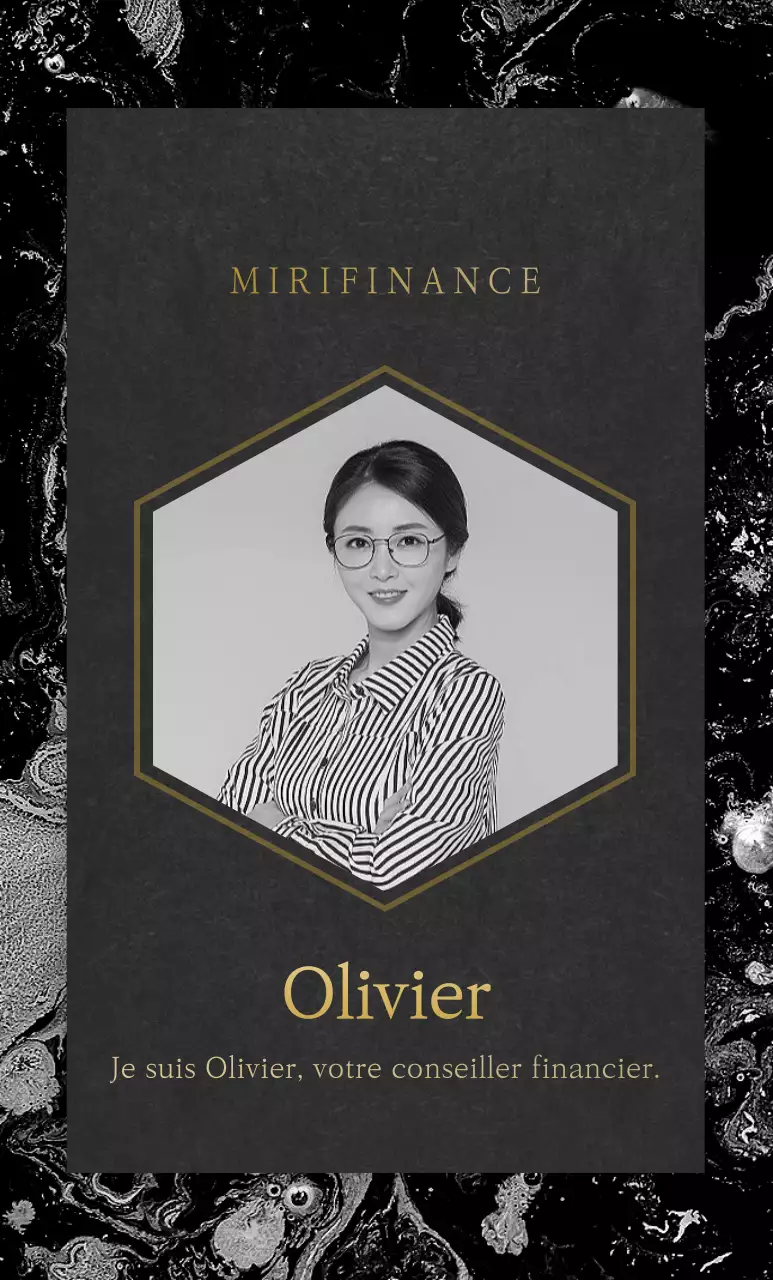 Style luxueux de l'agencement en noir et or Profil du certificat du Temple