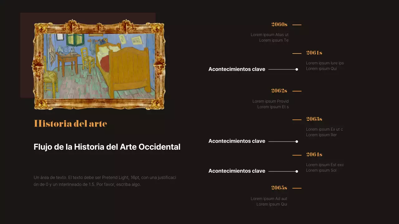Infografía de obra maestra antigua en negro y marrón