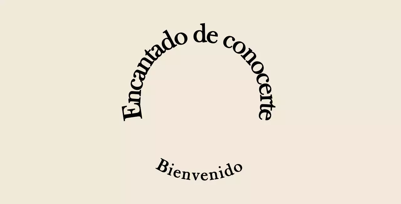 Estilo de texto sencillo y emotivo en marrón claro y negro