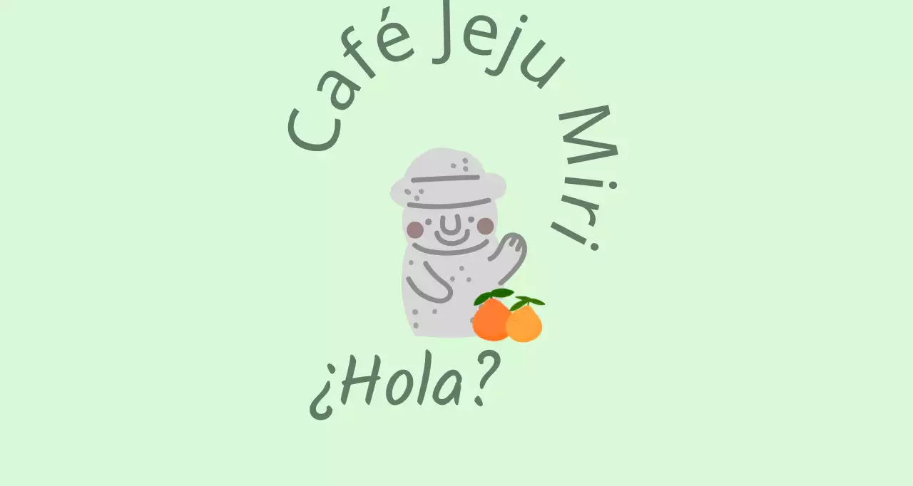 Jeju Cafe Balt, una bonita cafetería de color menta con mandarinas y dolharbangs de la isla de Jeju