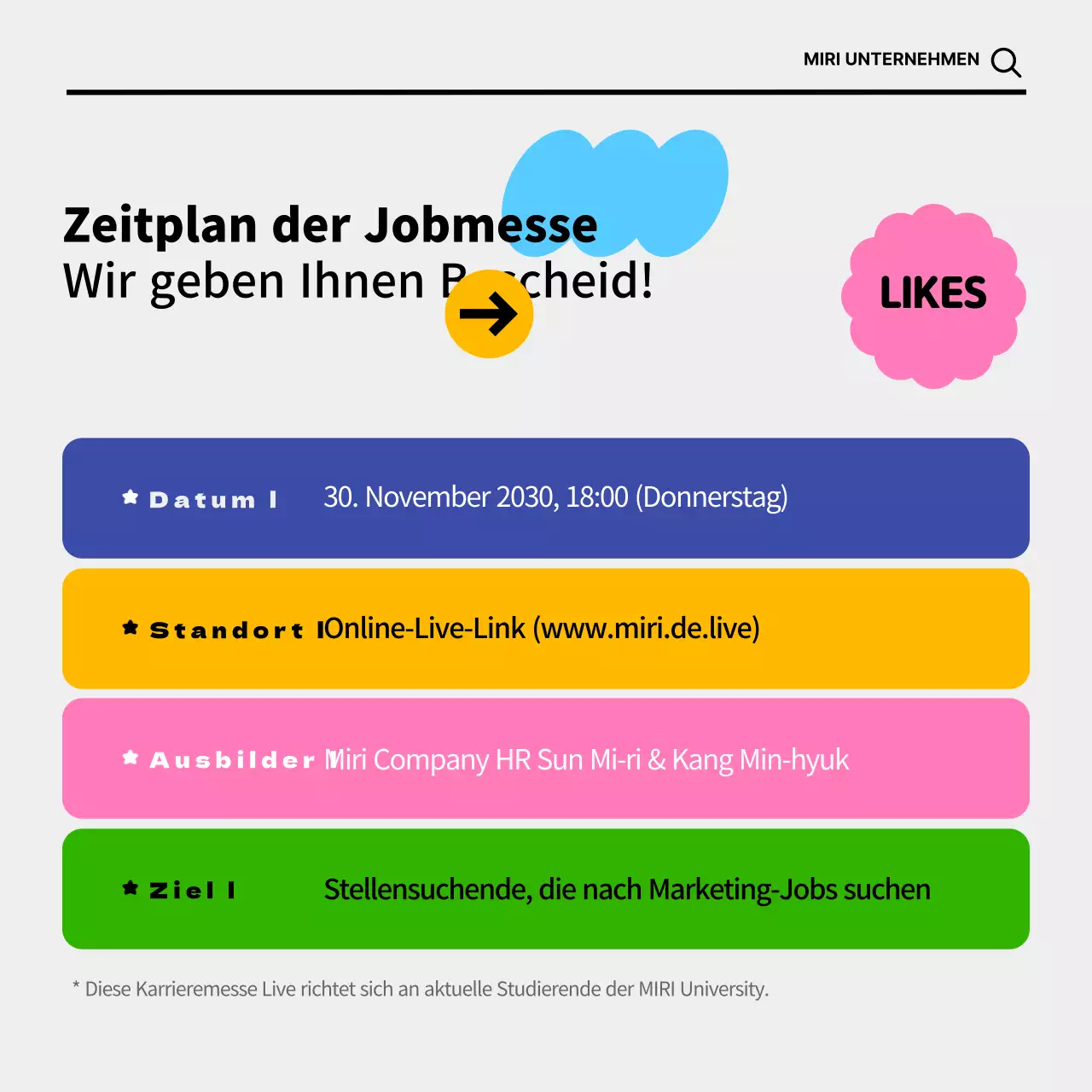 Online-Jobbörsen mit bunten und niedlichen Konzepten