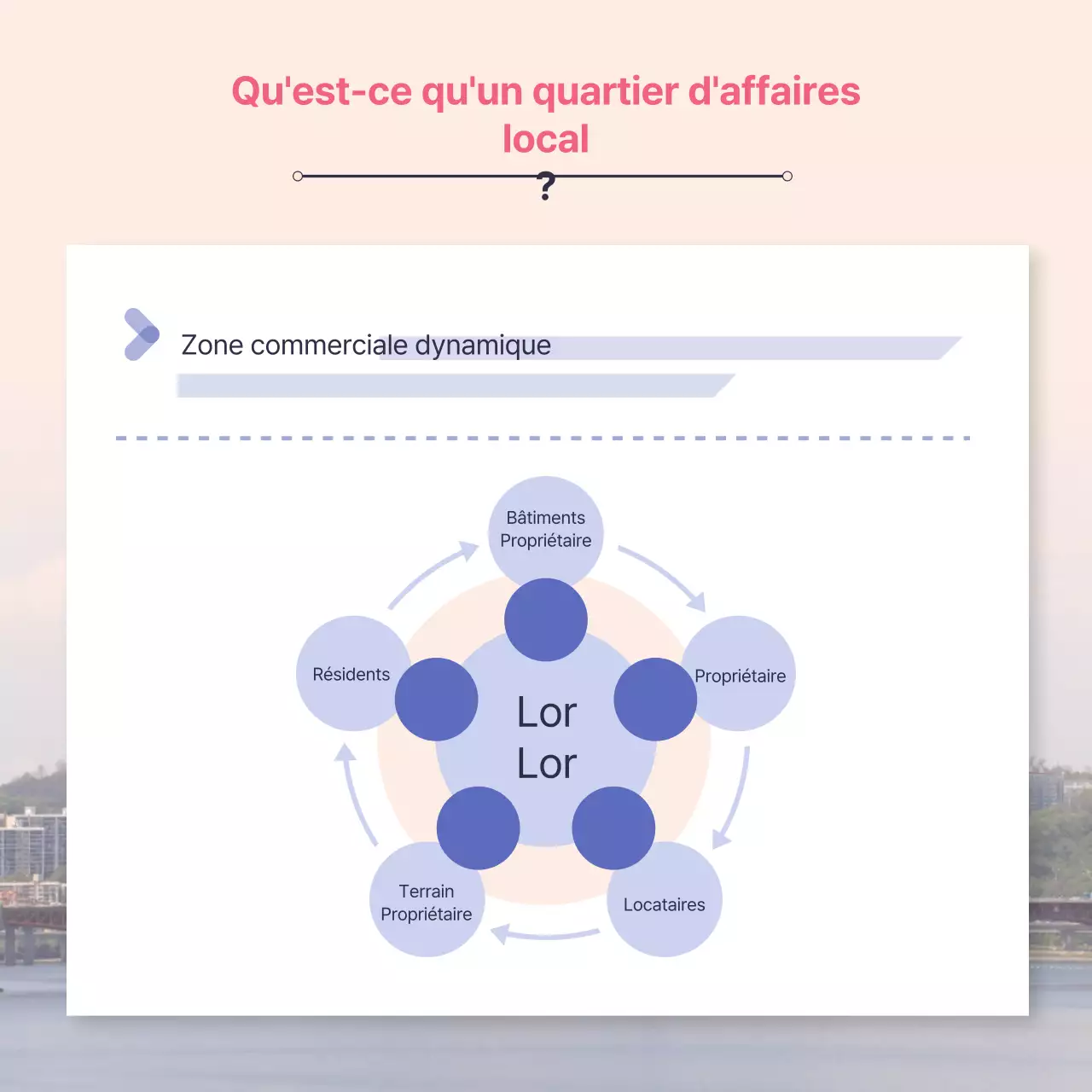 Le droit commercial local moderne expliqué en rose et bleu