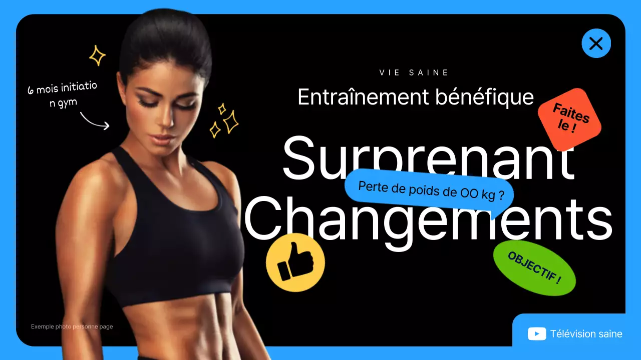 La différence après un entraînement conceptuel d'autocollants noirs et bleus