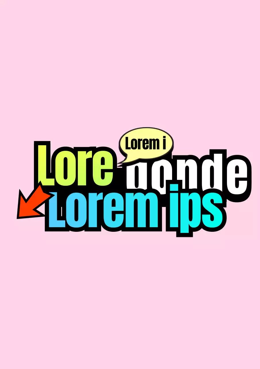 Texto guía con conceptos de degradado y flecha