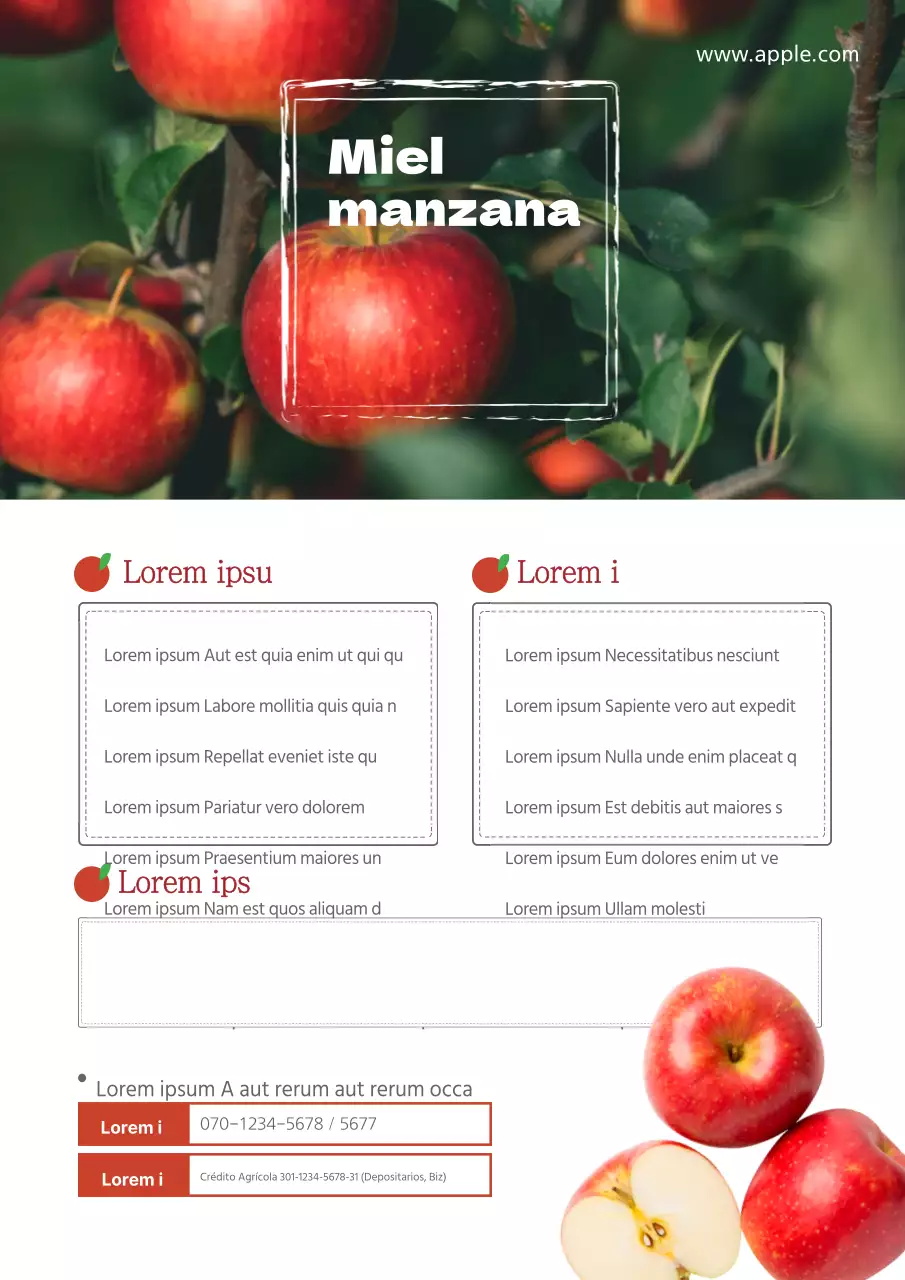 Promociona una manzana limpia con la imagen de una manzana roja