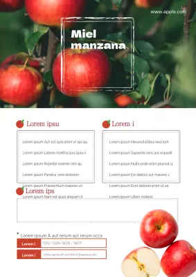 Promociona una manzana limpia con la imagen de una manzana roja