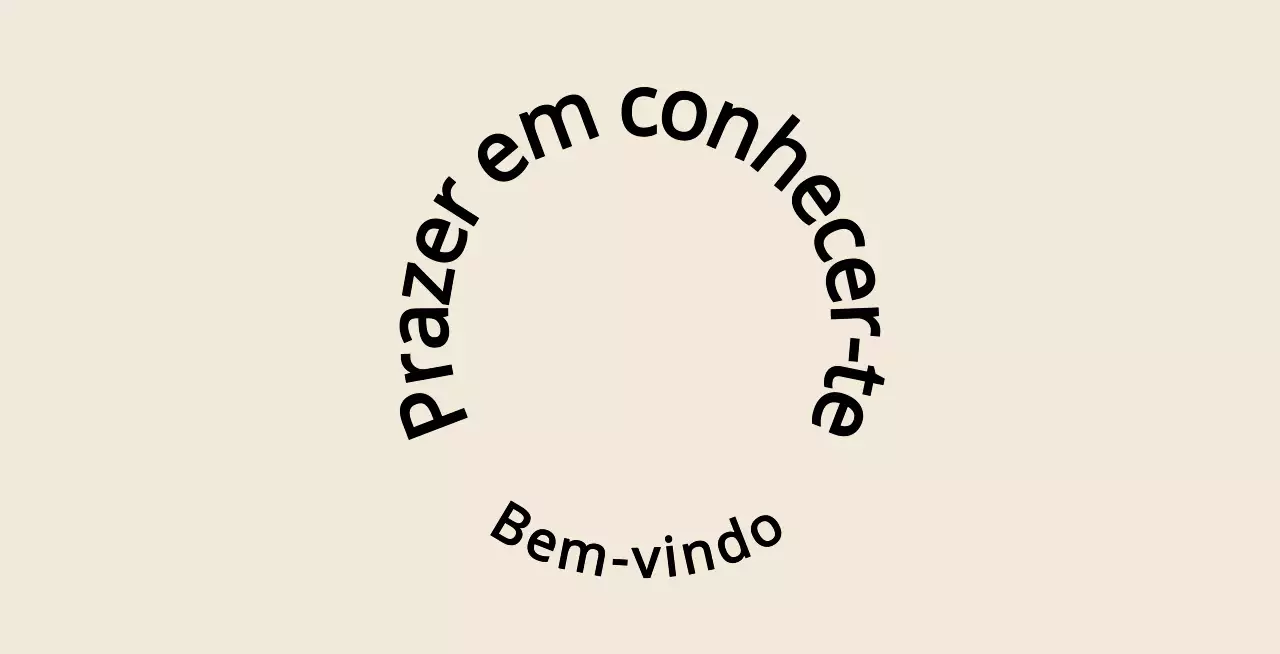 Estilo de texto simples e emotivo em castanho claro e preto