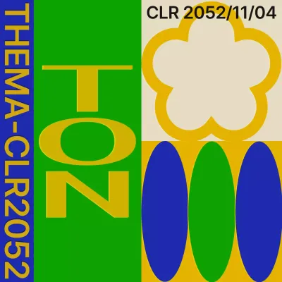 Einfache Musikfestival-Ankündigung in Grün und Blau