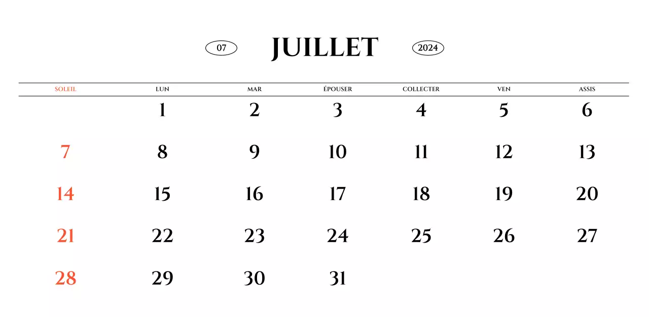Calendrier mural de style simple avec concept de photographie de voyage émotionnelle en noir et blanc