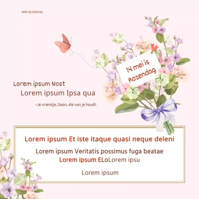 Roosjesdag boeket evenement