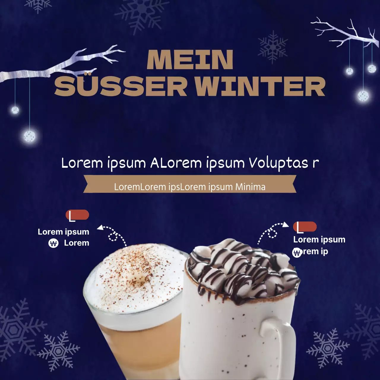 Wintergetränke Neues Menü Event