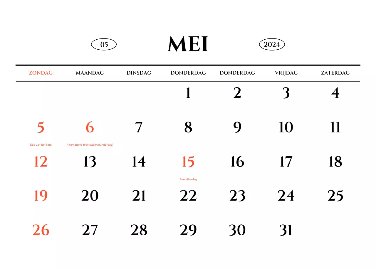 Eenvoudige stijl muurkalender met zwart-wit emotionele reisfotografie concept