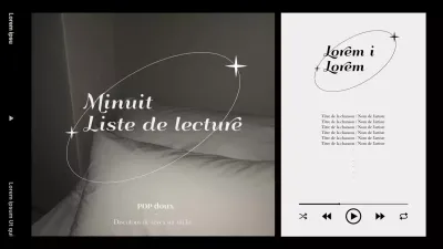 Liste de lecture d'inspiration vintage en noir et blanc et beige YouTube thumbnail