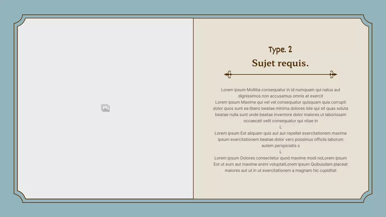 Kit de présentation du cadre vintage en rose et or